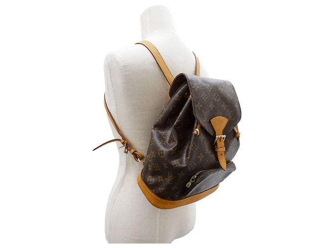 Louis Vuitton Women's Monogram Canvas Backpack Brown - view 6