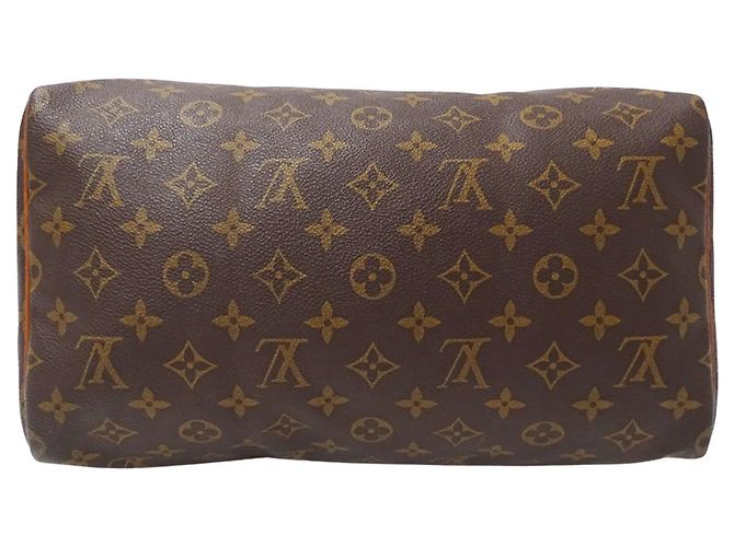 Borsa Louis Vuitton Monogram Canvas Speedy 30 Marrone - vista 3