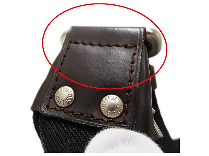 Borsa a tracolla da uomo Louis Vuitton Damier Geant Nero - vista 10