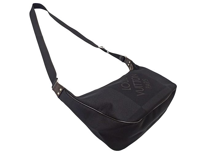 Borsa a tracolla da uomo Louis Vuitton Damier Geant Nero - vista 4