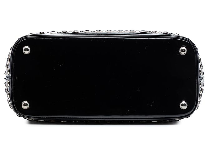 Tote Prada Black Spazzolato con Cristalli e Borchie Nero - vista 3