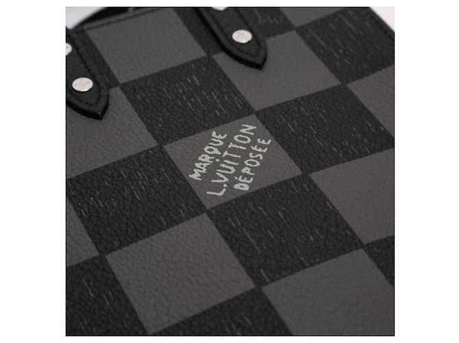 Louis Vuitton Sac Plat Damier Nero XS - vista 5