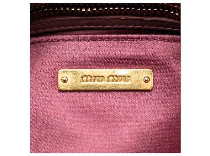 Miu Miu Trapu Crossbody Umhängetasche aus pinkem Vitello Shine - Ansicht 5
