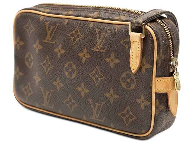 Louis Vuitton Pochette Marly Bandouliere Marrone Monogram - vista 2