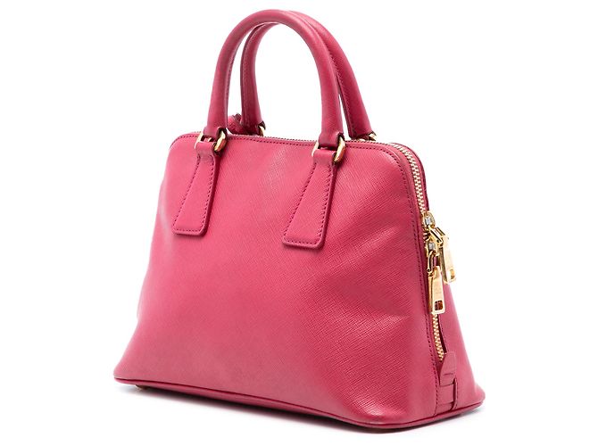 Borsa Prada Pink Small Saffiano Lux Promenade Rosa - vista 2