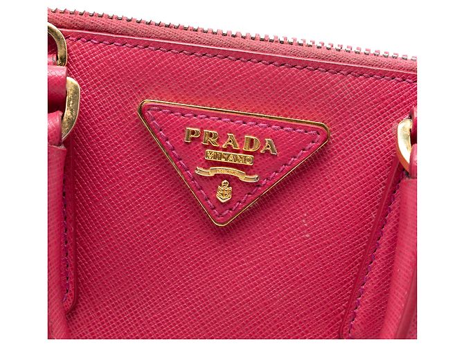 Borsa Prada Pink Small Saffiano Lux Promenade Rosa - vista 5