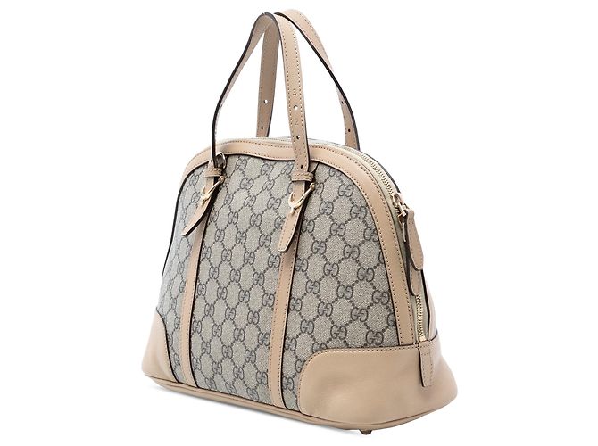 Borsa Gucci Beige Small GG Supreme Nice Dome - vista 2