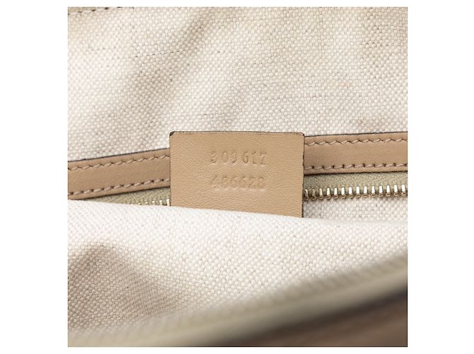 Borsa Gucci Beige Small GG Supreme Nice Dome - vista 5