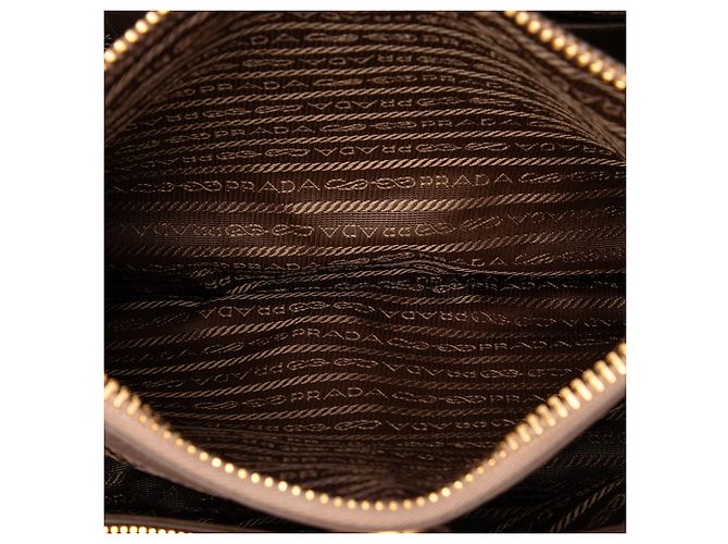 Prada Satchel Brown Vitello Shine Braun - Ansicht 4