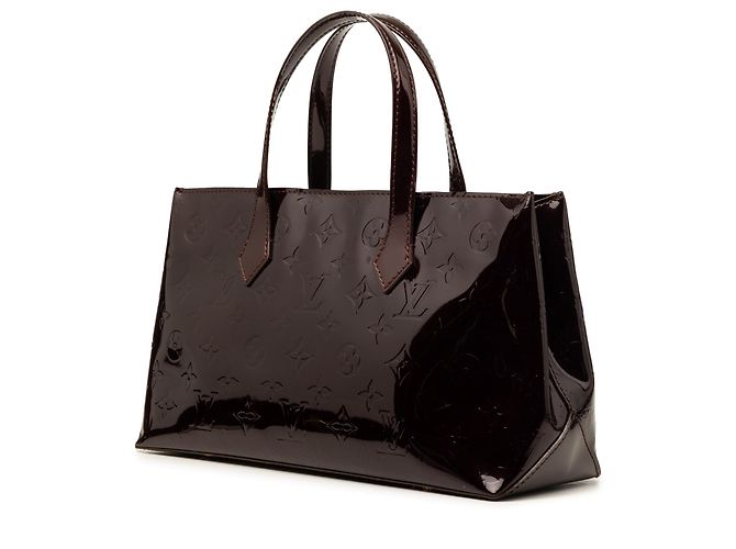 Louis Vuitton Purple Monogram Vernis Wilshire PM Porpora - vista 2