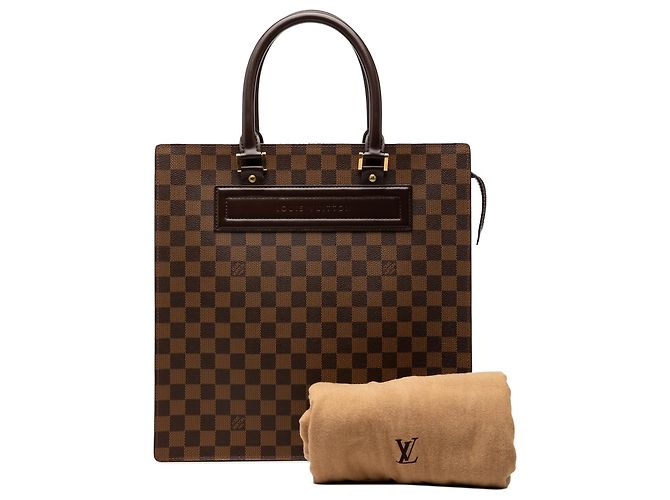 Louis Vuitton Borsa Venice Damier Ebene Marrone GM - vista 8