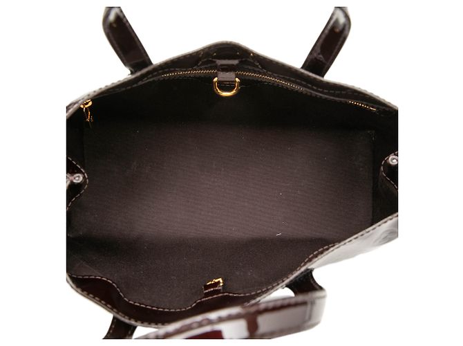 Louis Vuitton Purple Monogram Vernis Wilshire PM Porpora - vista 4