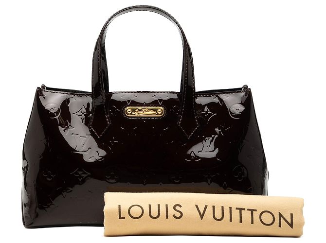 Louis Vuitton Purple Monogram Vernis Wilshire PM Porpora - vista 8