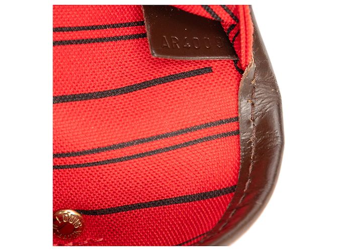 Louis Vuitton Marrone Damier Ebene Neverfull MM - vista 6
