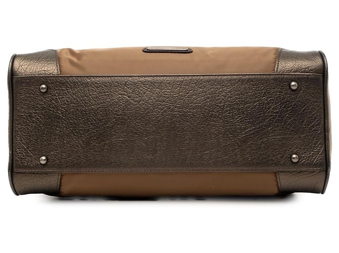Borsa in nylon marrone Burberry - vista 3