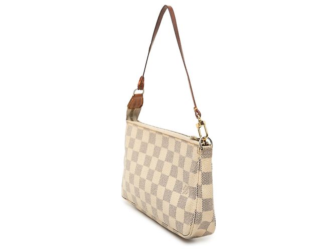 Louis Vuitton Pochette Accessoires in Damier Azur bianco - vista 2