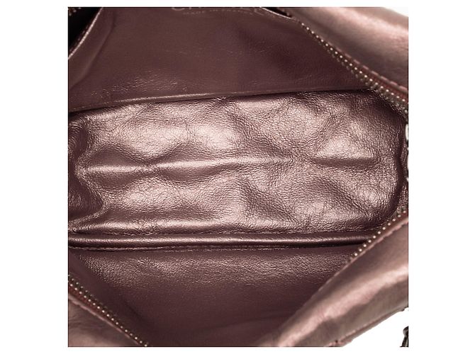 Borsa Camera Reissue Chanel in pelle di vitello invecchiata trapuntata metallizzata rosa piccola D'oro - vista 4