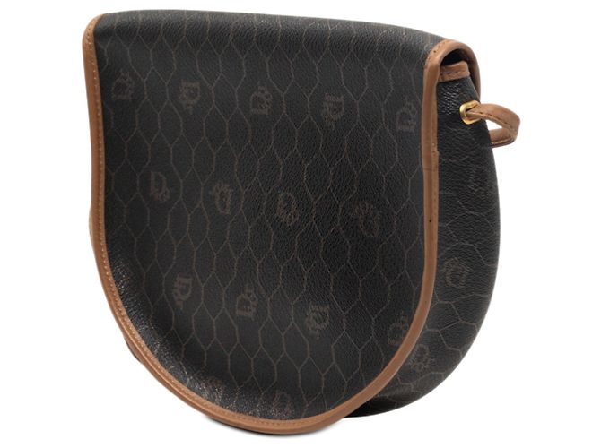 Borsa a tracolla Dior in tela rivestita Black Honeycomb Nero - vista 2