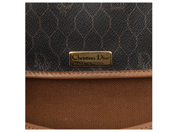 Borsa a tracolla Dior in tela rivestita Black Honeycomb Nero - vista 5