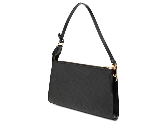 Pochette Accessoires in pelle Epi nera Louis Vuitton Nero - vista 2