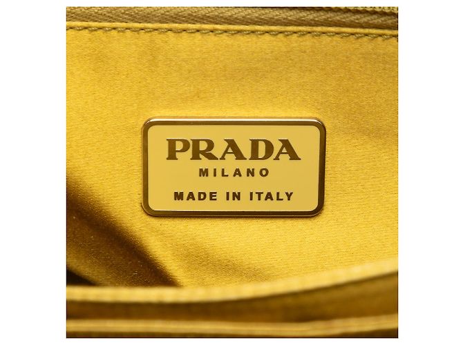 Prada Tote aus beigefarbenem Canvas - Ansicht 5