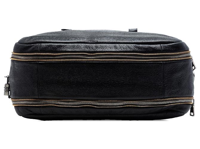 Borsa Bauletto in pelle Cervo nera Prada Nero - vista 3