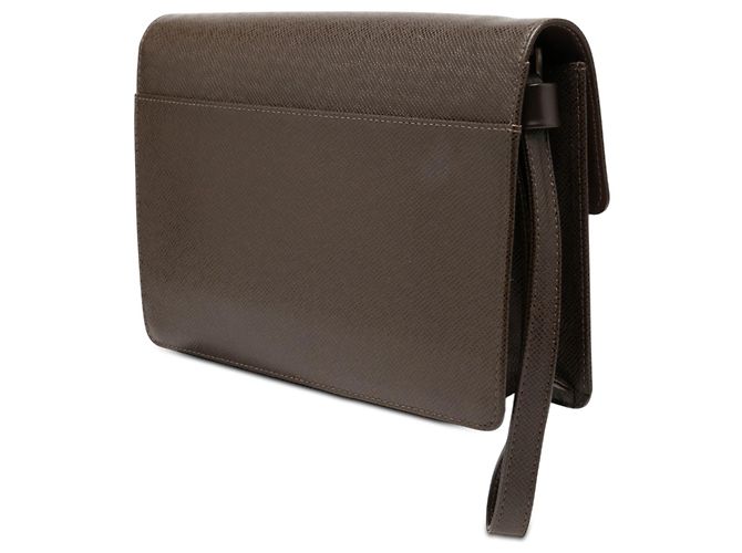 Louis Vuitton Marrone Taiga Selenga Marrone scuro - vista 2