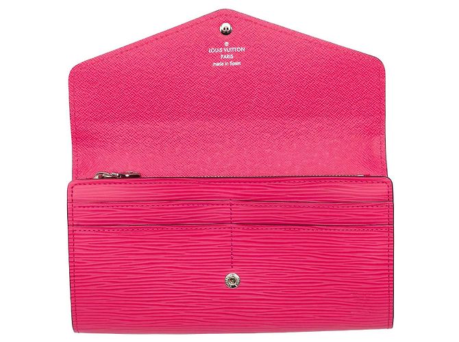Cartera larga Sarah Epi rosa Louis Vuitton - vista 5