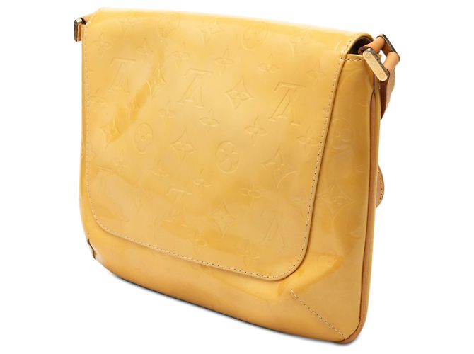 Louis Vuitton Yellow Monogram Vernis Thompson Street Giallo - vista 2