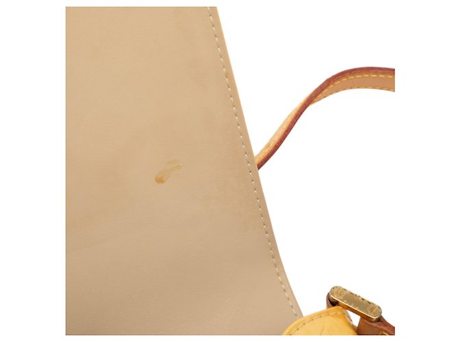 Louis Vuitton Yellow Monogram Vernis Thompson Street Giallo - vista 7