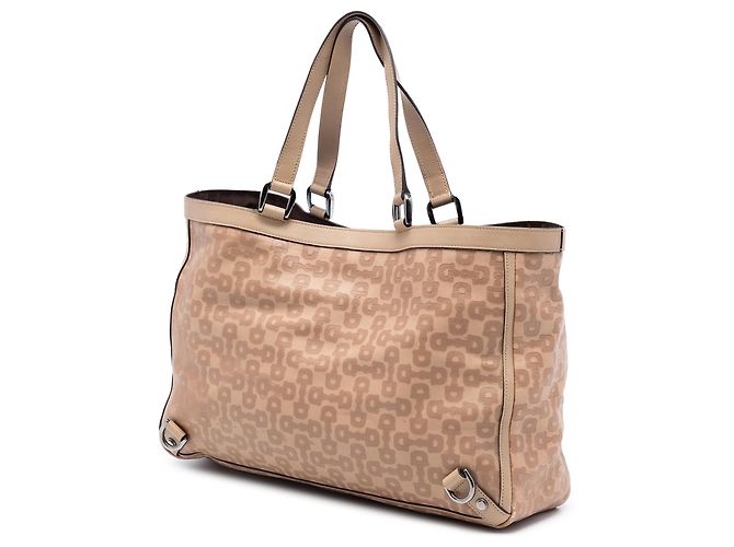 Tote Abbey D Ring Horsebit in pelle marrone Gucci Marrone chiaro - vista 2