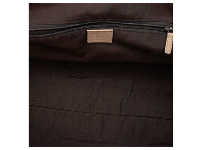 Tote Abbey D Ring Horsebit in pelle marrone Gucci Marrone chiaro - vista 4