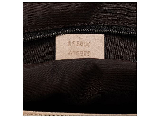 Tote Abbey D Ring Horsebit in pelle marrone Gucci Marrone chiaro - vista 6