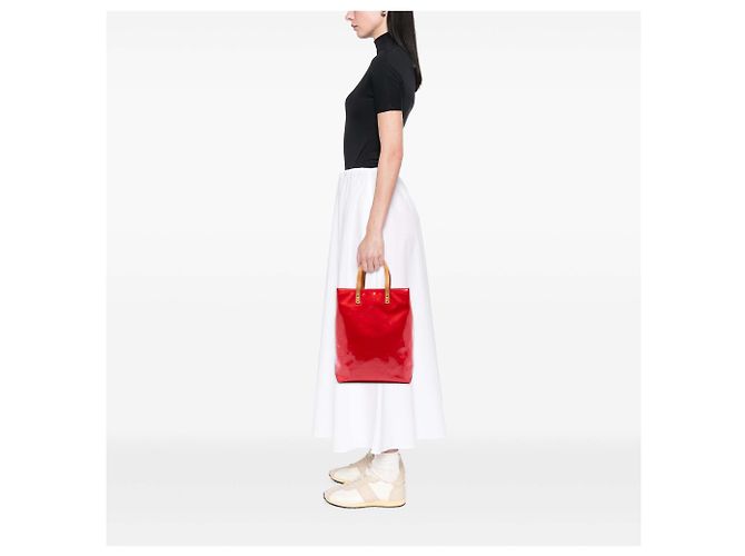 Louis Vuitton Red Monogram Vernis Reade MM Rouge - vue 7