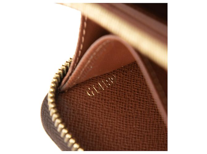 Cartera larga Zippy Monogram marrón Louis Vuitton Castaño - vista 6