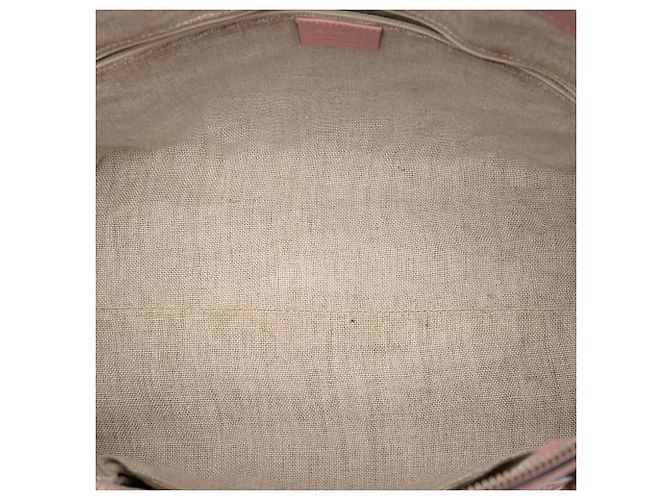 Borsa Satchel Gucci Pink Large Microguccissima Rosa - vista 4