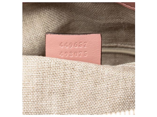 Borsa Satchel Gucci Pink Large Microguccissima Rosa - vista 6
