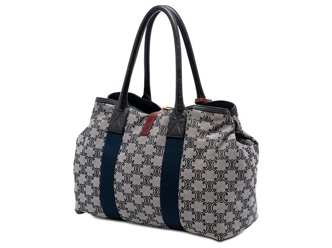 16 Céline Celine Tote aus Macadam Canvas in Grau Braun - Ansicht 2