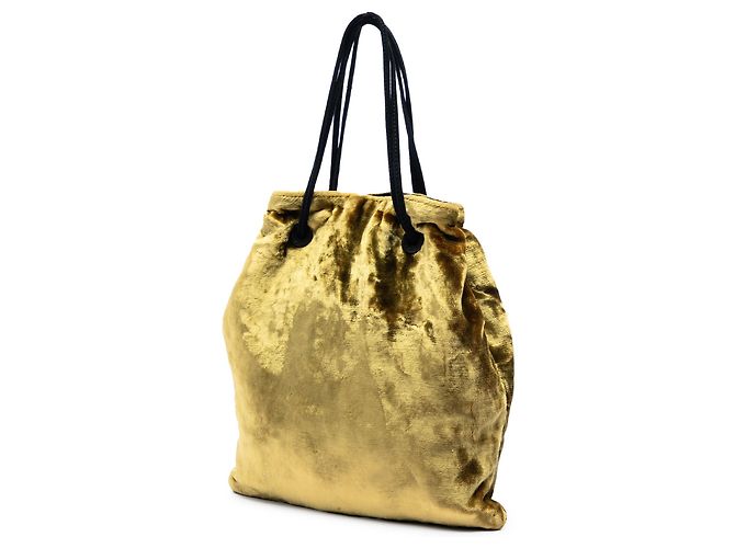 Tote in velluto dorato Miu Miu D'oro - vista 2