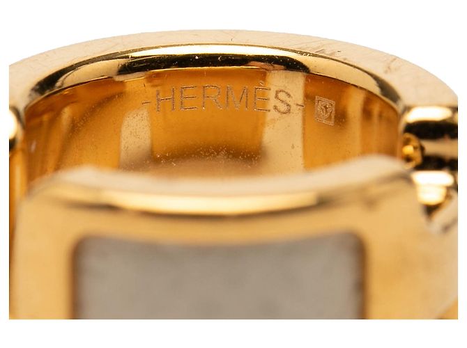 Hermès Olympe Ear Cuff aus Epsom und vergoldet Gold - Ansicht 4