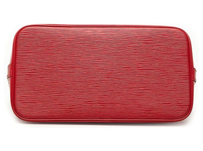 Louis Vuitton Alma PM in pelle Epi rossa Rosso - vista 3