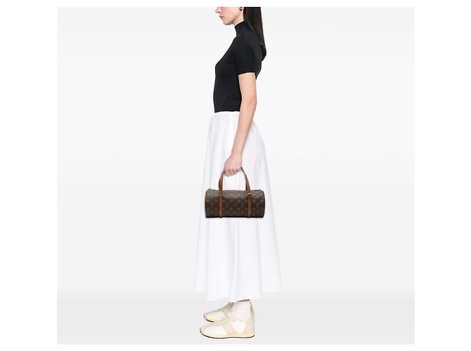 Louis Vuitton Marrone Monogram Papillon 30 - vista 7