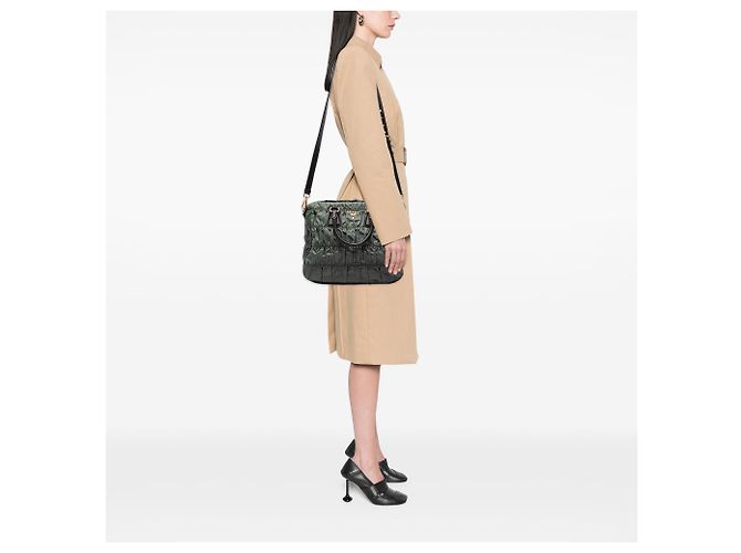 Borsa Prada Green Tessuto Gaufre Verde Verde oliva - vista 6