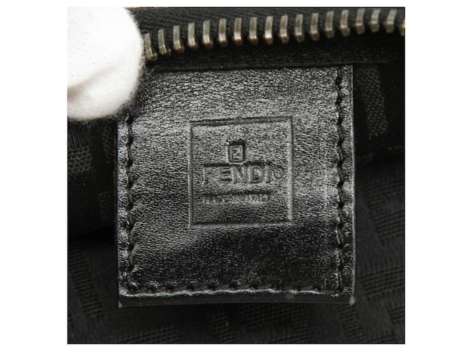 Fendi Zucchino Canvas Handtasche in Grau Braun Anthrazitgrau - Ansicht 5