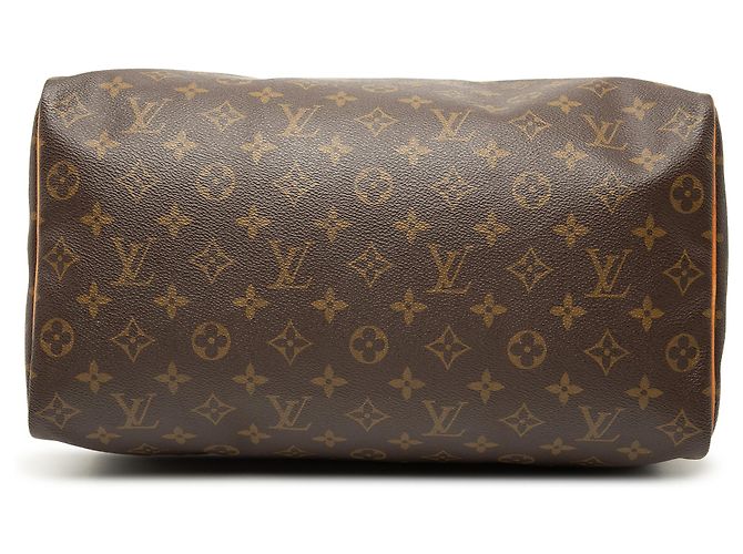 Louis Vuitton Marrone Monogram Speedy 35 - vista 3
