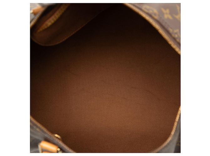 Louis Vuitton Marrone Monogram Speedy 35 - vista 4
