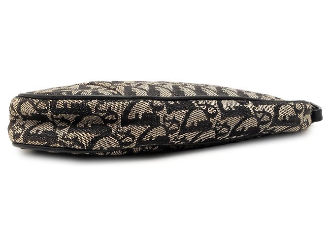 Mini Diorissimo Canvas Saddle Pochette in Schwarz - Ansicht 3