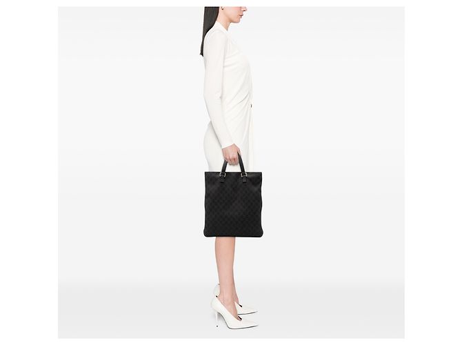Tote in denim GG marrone Gucci Marrone scuro - vista 7