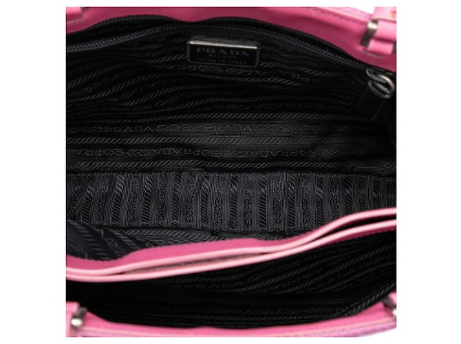 Prada Tote aus rosa Strickwolle Pink - Ansicht 4