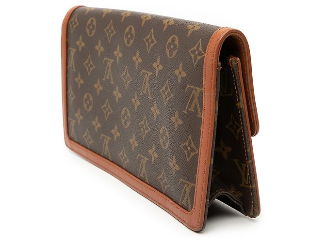 Louis Vuitton Pochette Dame GM Marrone Monogram - vista 2